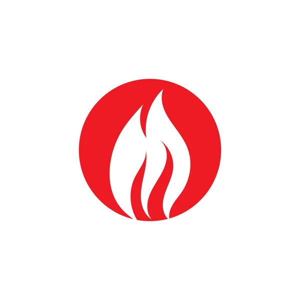 Logo et symbole de la flamme de feu ilustration vectorielle — Image vectorielle