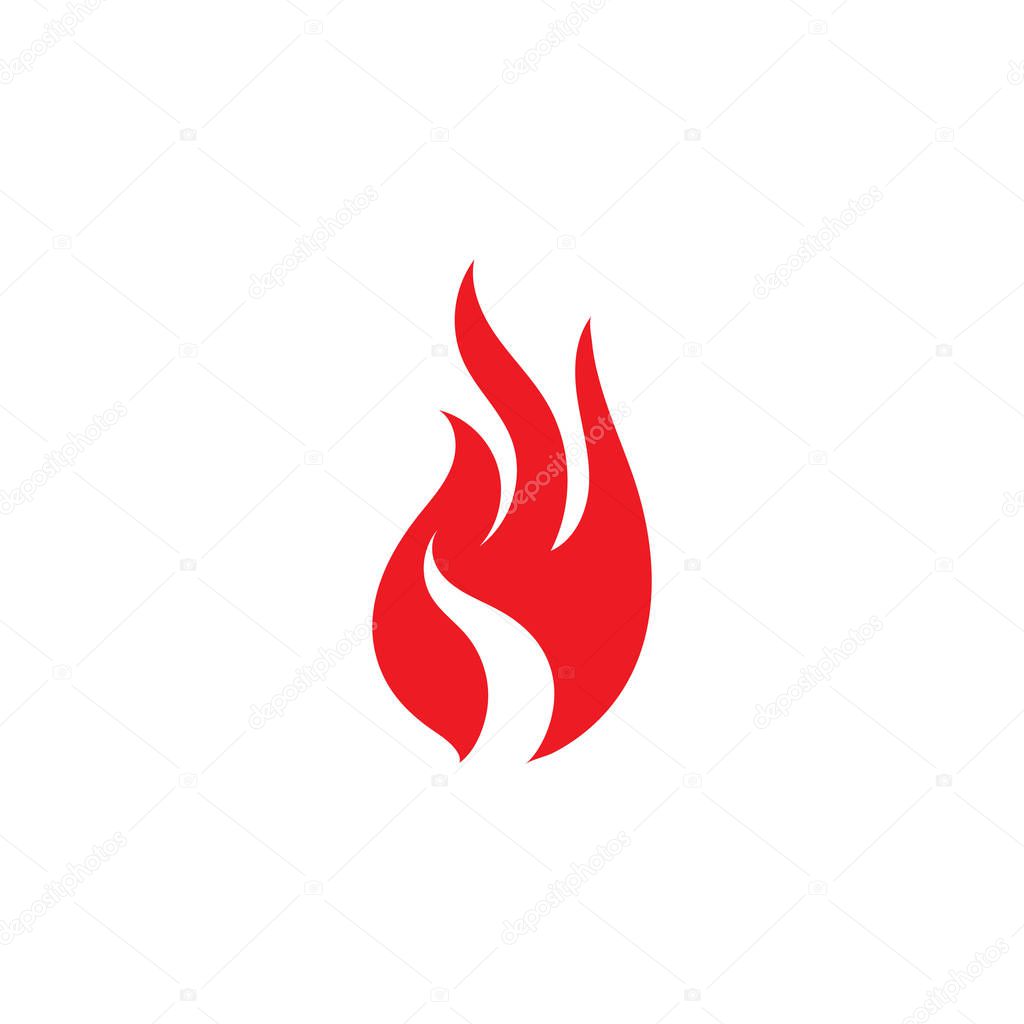 Fire flame logo and symbol vector ilustration