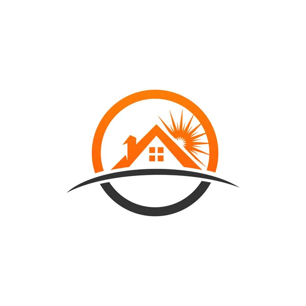 Домашние здания логотип и символы — стоковый вектор