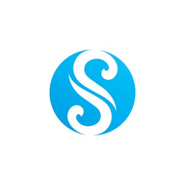 s logosu ve sembolleri şablon vektörü
