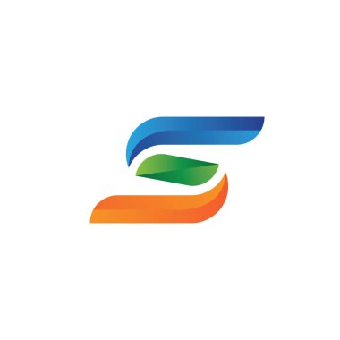 s logosu ve sembolleri şablon vektörü