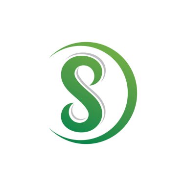 s logosu ve sembolleri şablon vektörü