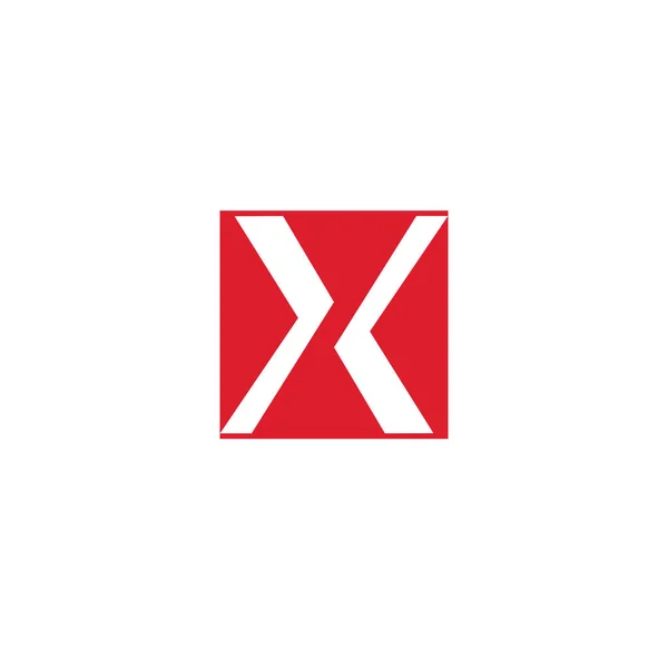 X Carta Logo Template vetor ícone —  Vetores de Stock