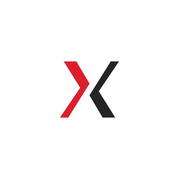 X Carta Logo Template vetor ícone — Vetor de Stock