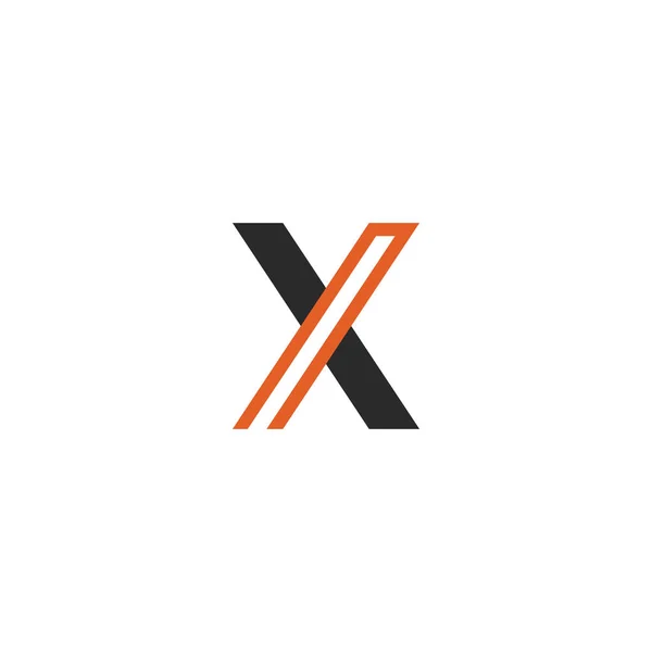 X Carta Logo Template vetor ícone — Vetor de Stock