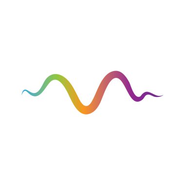 Ses dalgası logosu şablon vektör simgeleri