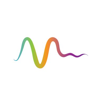 Ses dalgası logosu şablon vektör simgeleri