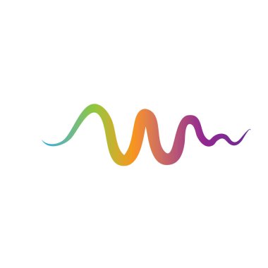 Ses dalgası logosu şablon vektör simgeleri
