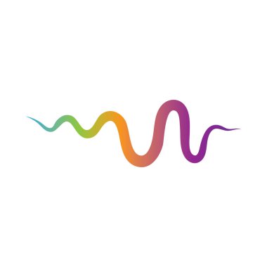 Ses dalgası logosu şablon vektör simgeleri