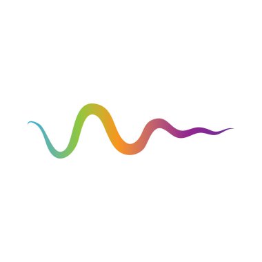 Ses dalgası logosu şablon vektör simgeleri