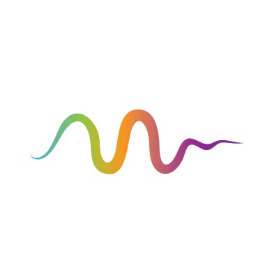 Ses dalgası logosu şablon vektör simgeleri