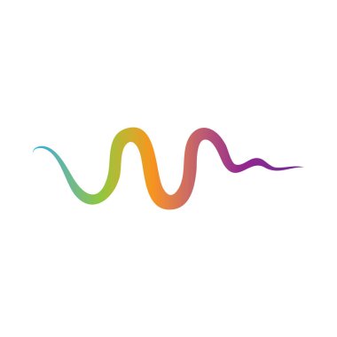 Ses dalgası logosu şablon vektör simgeleri