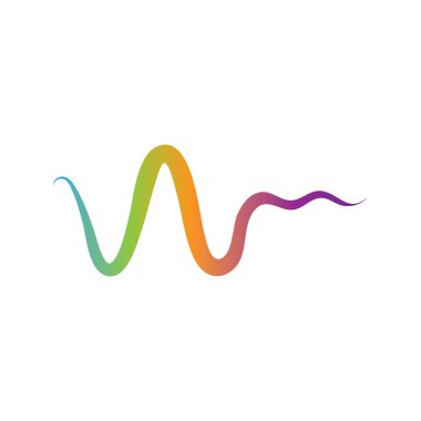 Ses dalgası logosu şablon vektör simgeleri