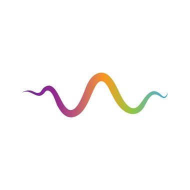 Ses dalgası logosu şablon vektör simgeleri