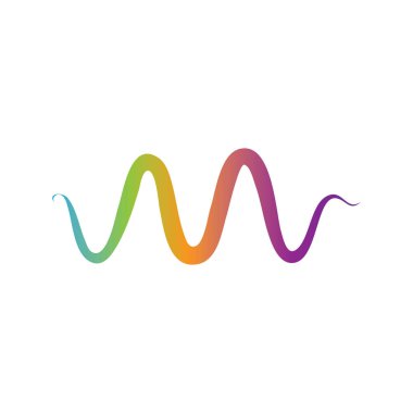 Ses dalgası logosu şablon vektör simgeleri