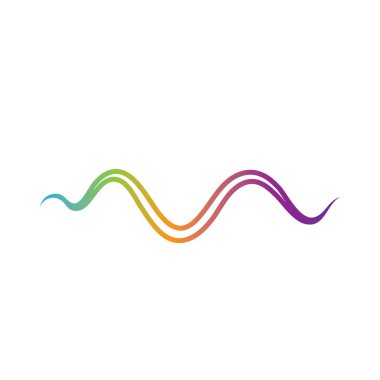 Ses dalgası logosu şablon vektör simgeleri