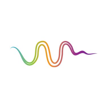 Ses dalgası logosu şablon vektör simgeleri