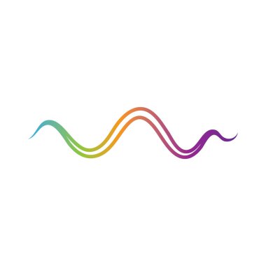 Ses dalgası logosu şablon vektör simgeleri