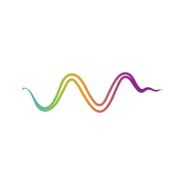 Ses dalgası logosu şablon vektör simgeleri