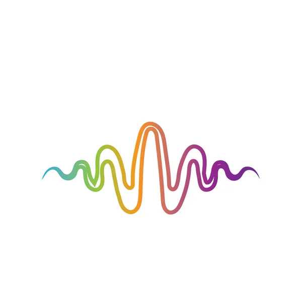 Sound Wave logotyp mall vektor ikoner — Stock vektor