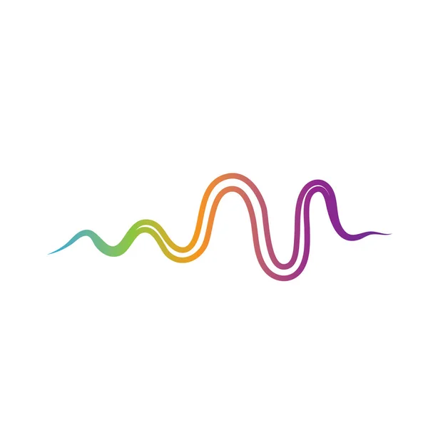 Ses dalgası logosu şablon vektör simgeleri — Stok Vektör