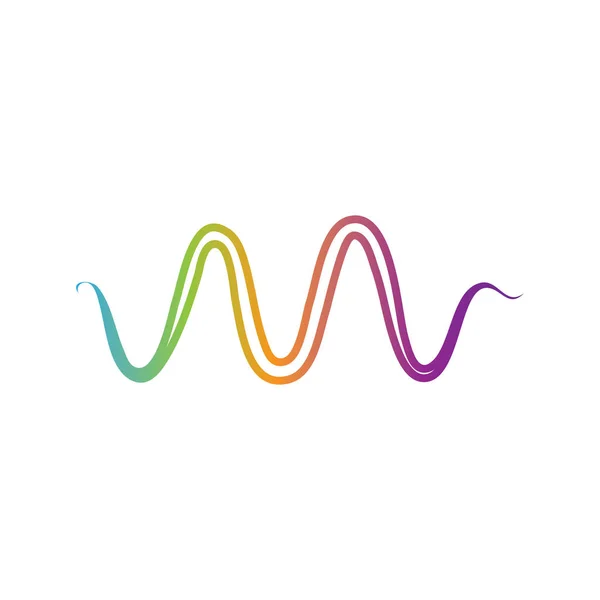 Sound Wave logotyp mall vektor ikoner — Stock vektor