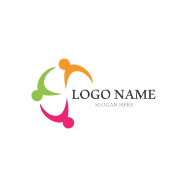 Evlat Edinme ve Toplumsal Bakım Logosu vektör simgeleri