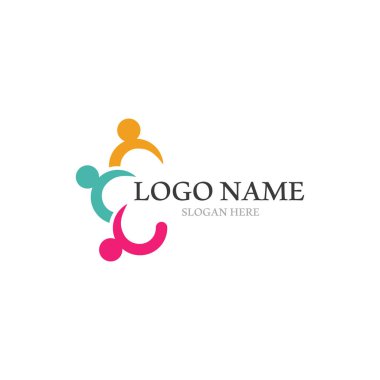 Evlat Edinme ve Toplumsal Bakım Logosu vektör simgeleri