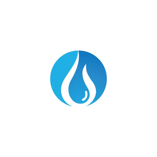Шаблон с логотипом капли воды — стоковый вектор