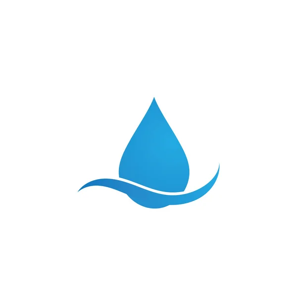 Wassertropfen Logo Vorlage Illustration — Stockvektor