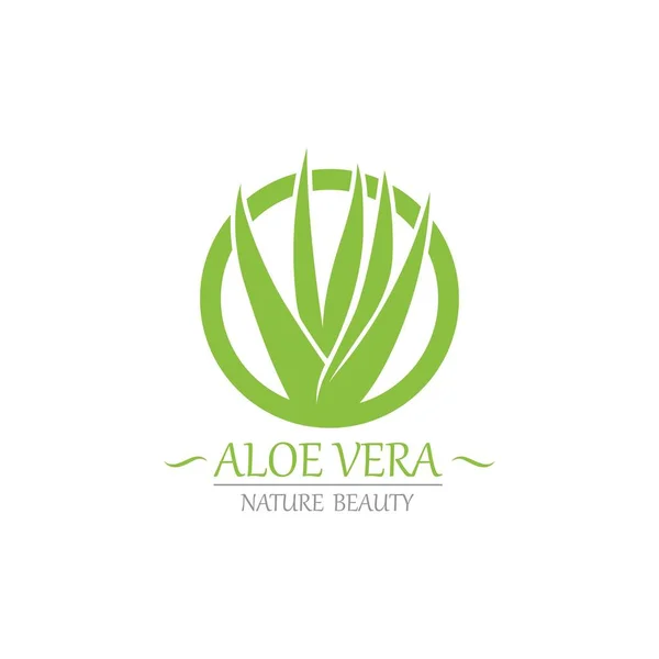 Aloe vera logo and symbol template icon