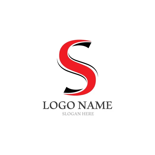 Empresa corporativa S letra logo — Vector de stock
