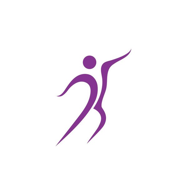 Шаблон логотипа женщины здоровой жизни
 