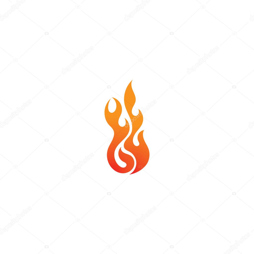 Fire flame vector illustration design template