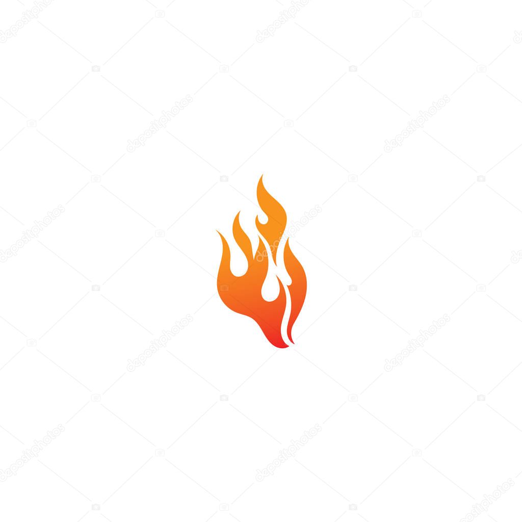 Fire flame vector illustration design template