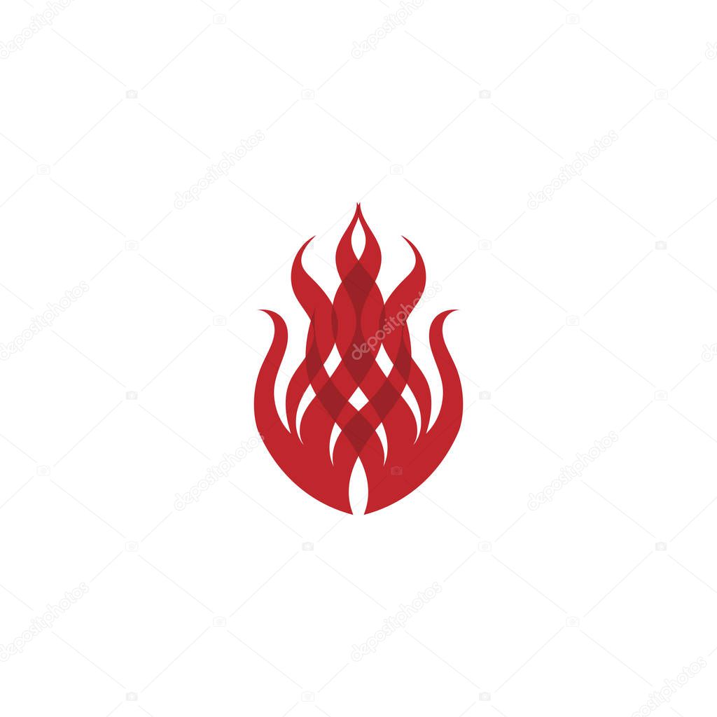 Fire flame vector illustration design template