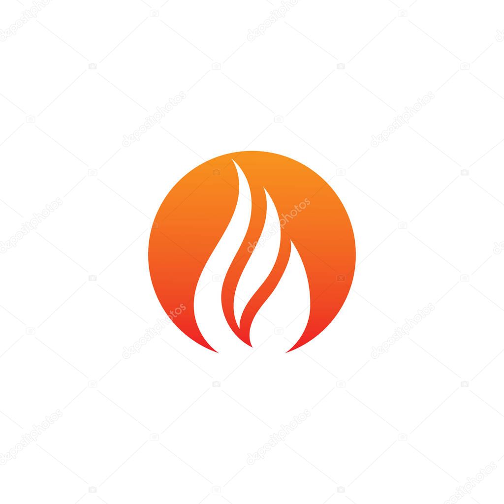 Fire flame vector illustration design template