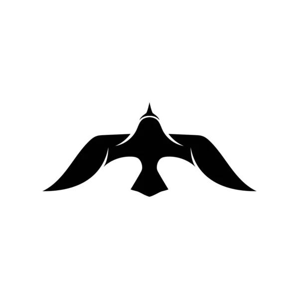 Pájaro mosca Logo Plantilla vector ilustración — Archivo Imágenes Vectoriales