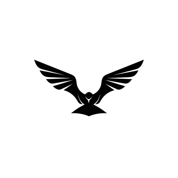 Vogel vliegen logo sjabloon vector illustratie — Stockvector