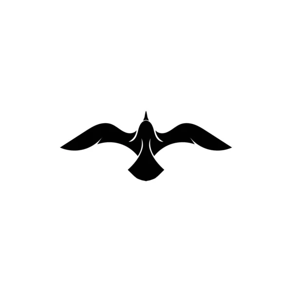 Ilustração do vetor do molde do logotipo da mosca do pássaro — Vetor de Stock