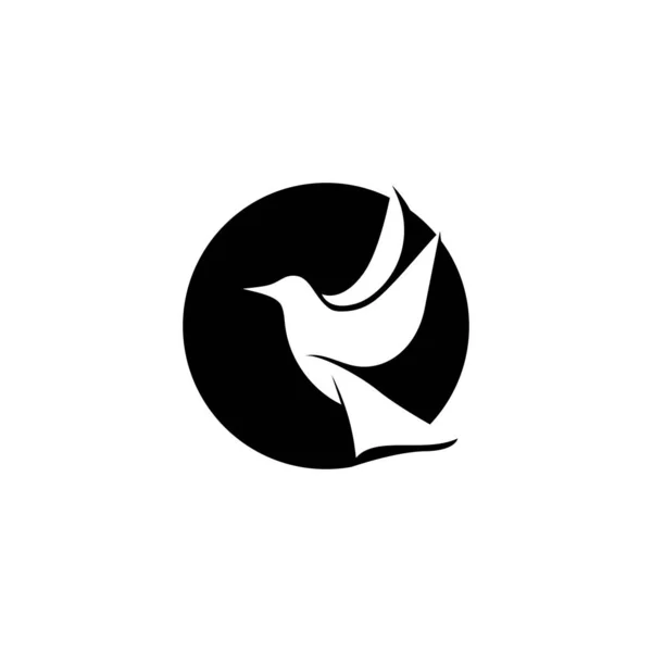 Bird Fly logo sablon vektoros illusztráció — Stock Vector