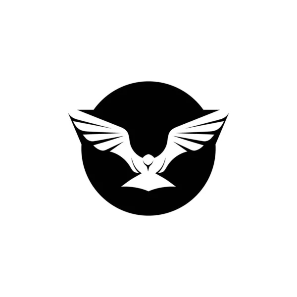 Illustration vectorielle du modèle de logo de mouche d'oiseau — Image vectorielle