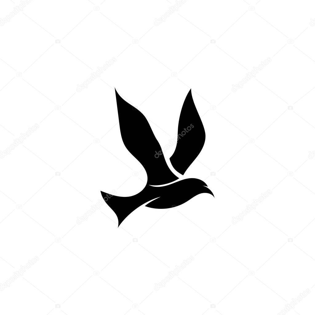 Bird fly  Logo Template vector illustration 
