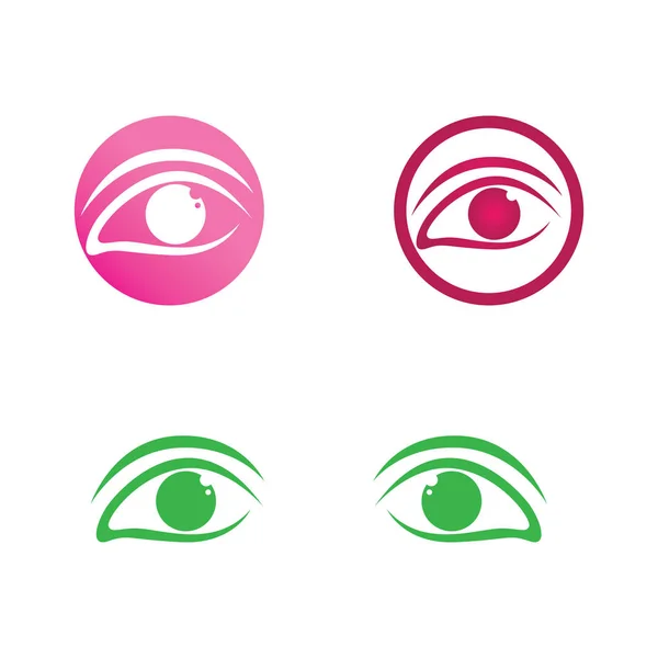 Eye Care Vektor Logo Design — Stockvektor