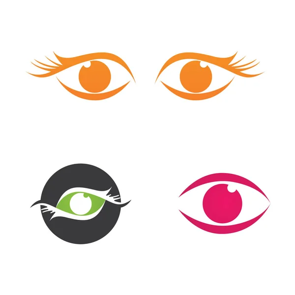 Eye Care Vektor Logo Design — Stockvektor