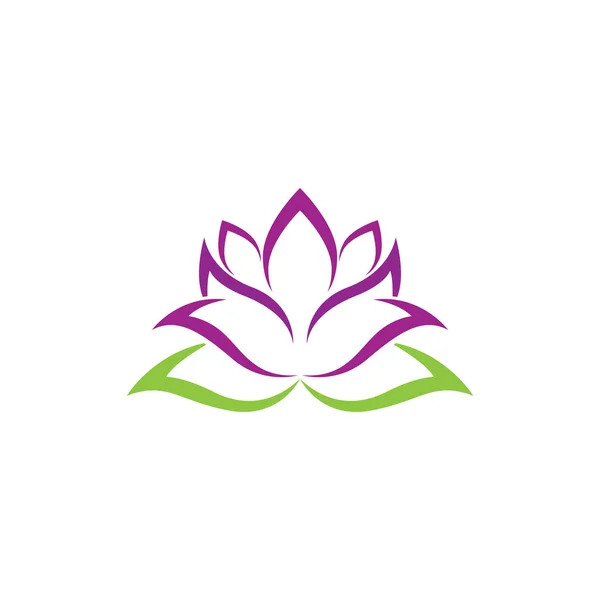 Belleza Vector icono de loto — Vector de stock