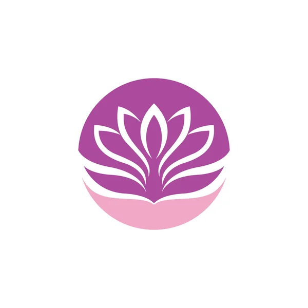 Skönhet vektor lotus ikonen — Stock vektor