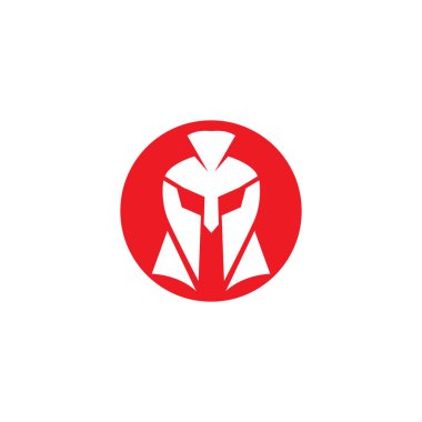 Spartalı kask logo şablonu