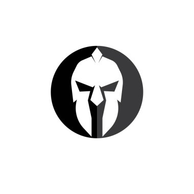 Spartalı kask logo şablonu