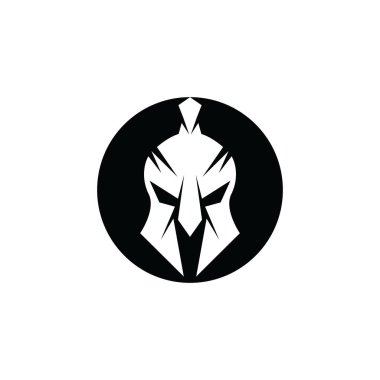 Spartalı kask logo şablonu